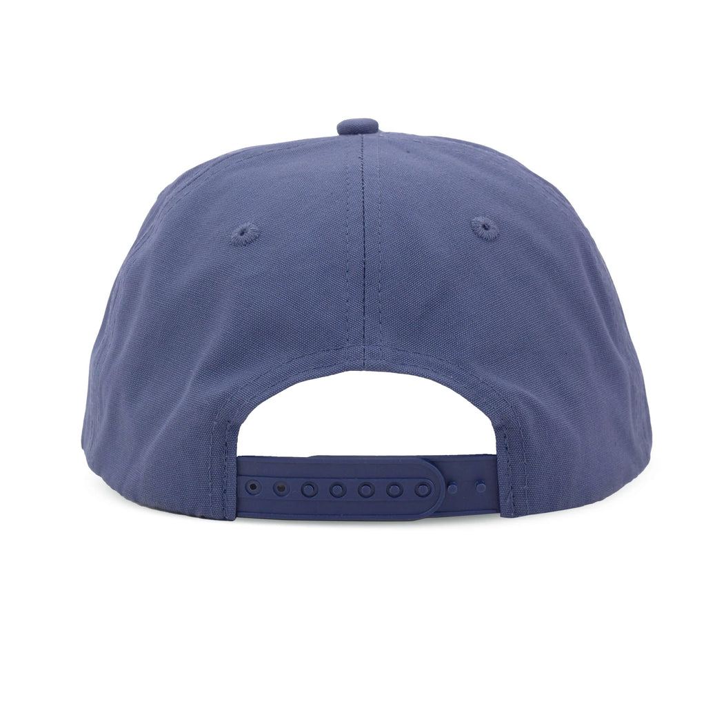 Back view of a navy cap with adjustable snapback closure, Vintage Washington Nationals Hat | 5 Panel Snapback Hat by My Store for Baseball fans