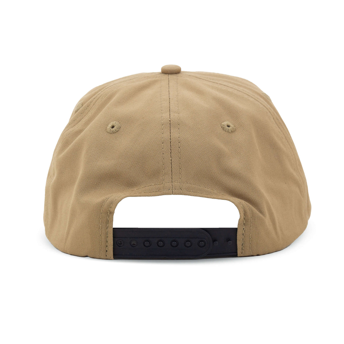 Back view of a tan snapback hat with adjustable black closure: Vintage San Francisco 49ers Hat | 5 Panel Snapback Hat from My Store