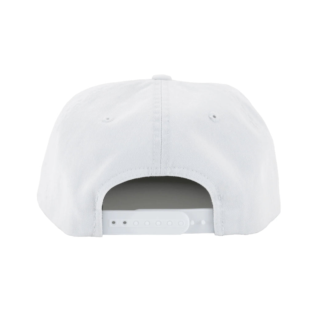 Vintage New York Giants Hat | 6 Panel Snapback Hat, white rear view with adjustable snapback closure from My Store