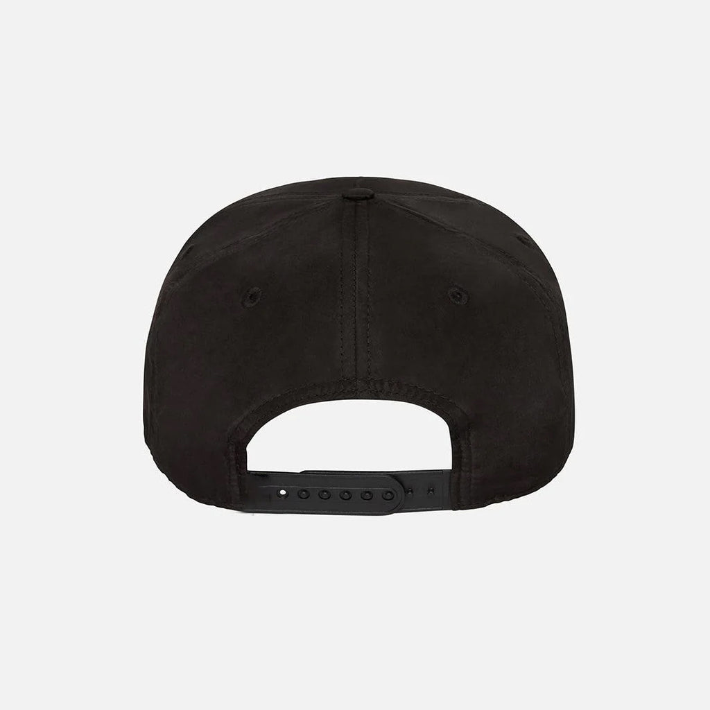Vintage New Orleans Saints Hat | 5 Panel Black Snapback Hat shown from the rear by My Store for Home page, Football, and Hot Off The Press