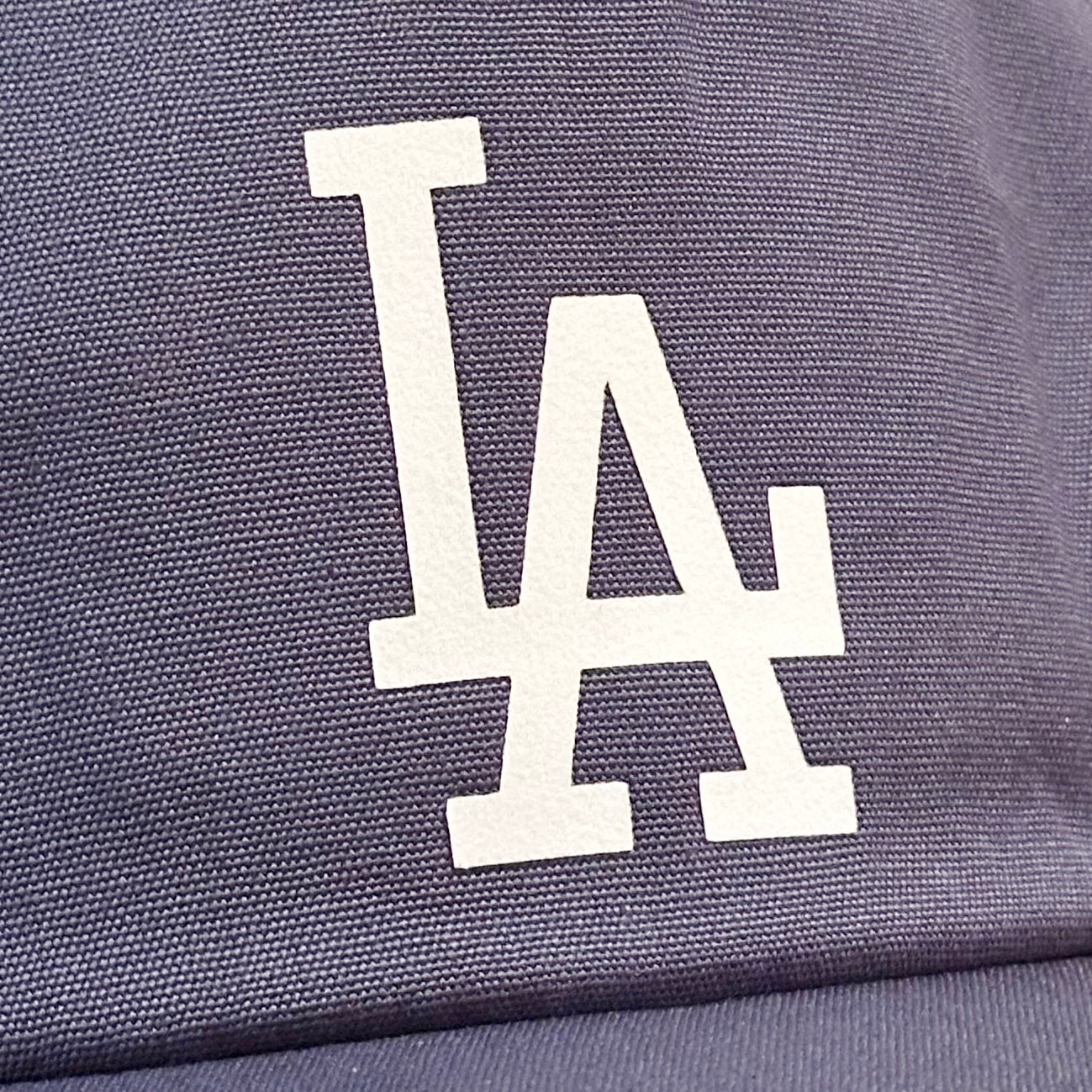 Vintage Los Angeles Dodgers Hat | 5 Panel Snapback Hat with white LA logo on navy fabric from My Store, Home page, Baseball