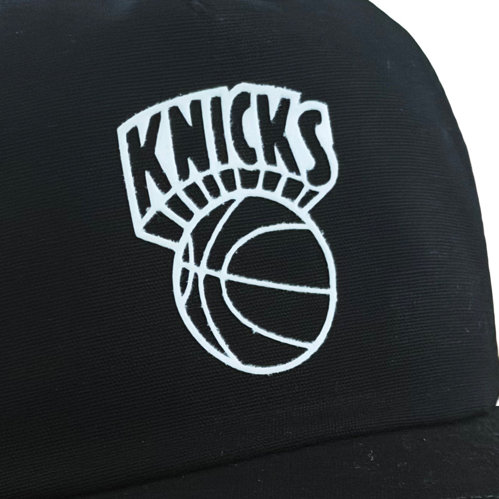 Vintage New York Knicks Hat | 5 Panel Snapback Black Inverse Hat