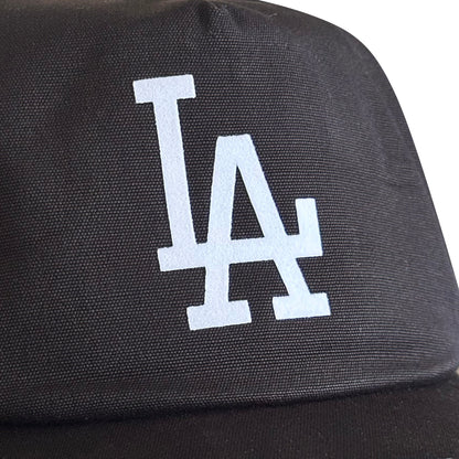 Vintage Los Angeles Dodgers Hat | 5 Panel Black Snapback Hat