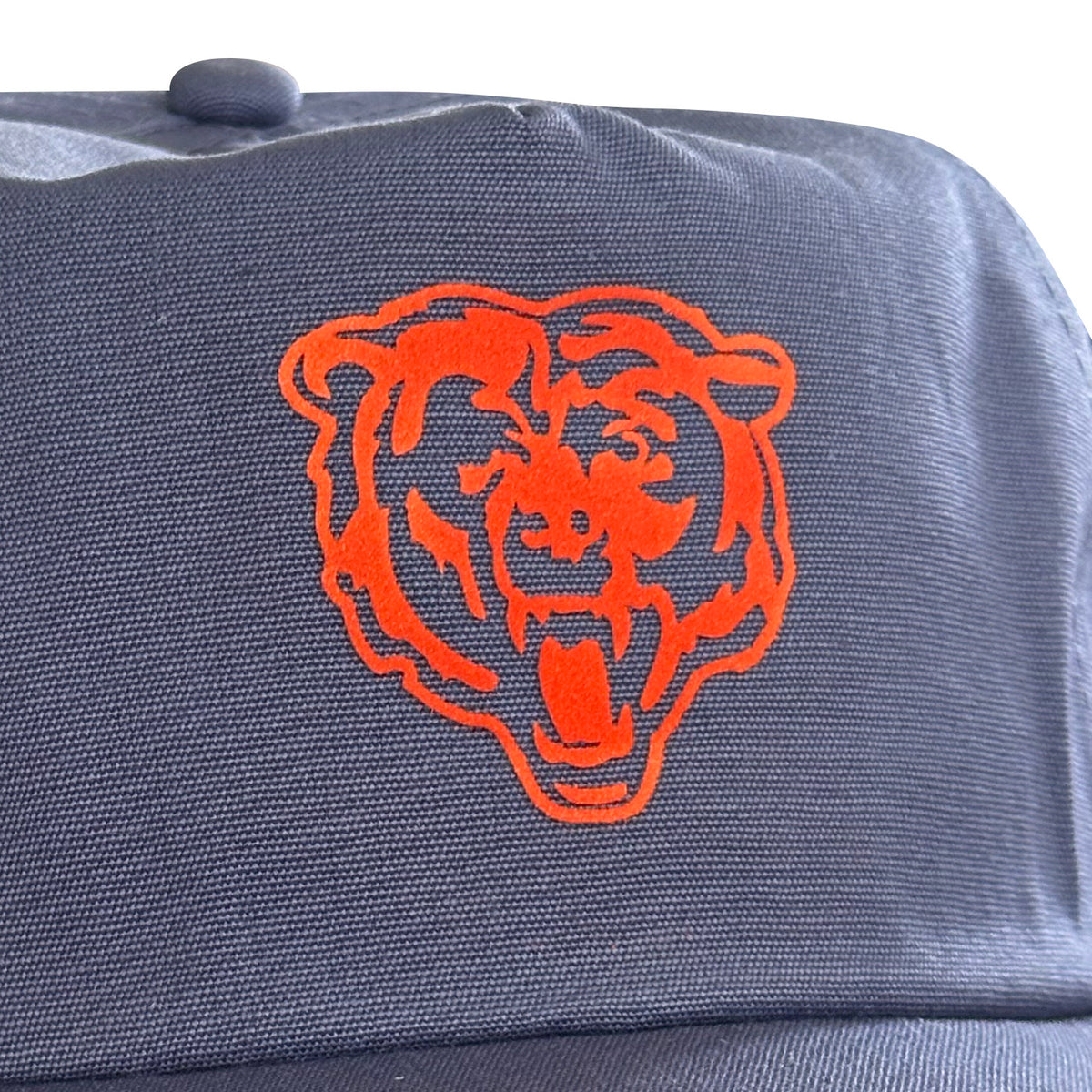 Vintage Chicago Bears Hat | 5 Panel Snapback Hat featuring an orange bear logo on a dark five-panel cap from My Store