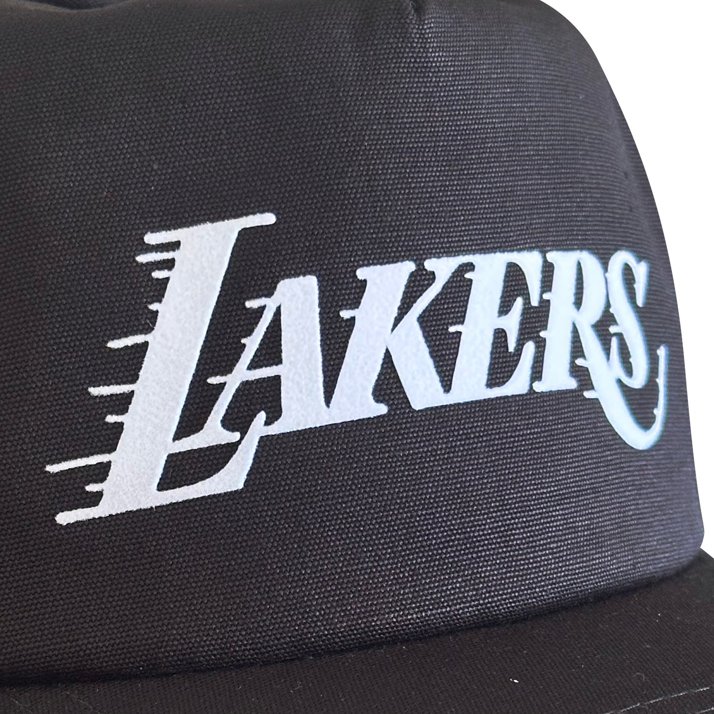 Vintage Los Angeles Lakers Hat (White) | 5 Panel Snapback Hat