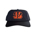 Vintage Cincinnati Bengals Hat | 5 Panel Black Snapback Hat, black five-panel cap with orange Bengals logo by My Store