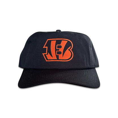 Vintage Cincinnati Bengals Hat | 5 Panel Black Snapback Hat