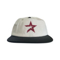Vintage Houston Astros Hat | 6 Panel Strapback Hat, cream and black with a red star patch, by My Store