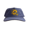 Vintage St. Louis Rams/Los Angeles Rams Hat | 5 Panel Snapback Hat, navy with gold Rams logo, by My Store