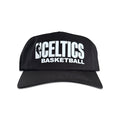 Vintage Boston Celtics Hat | 5 Panel Black Snapback Hat, black cap with Celtics Basketball logo, by My Store for Home page and Basketball