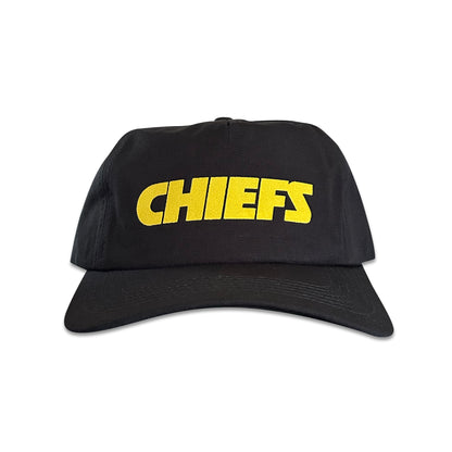 Vintage Kansas City Chiefs Hat | 5 Panel Black Snapback Hat