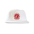 Vintage New York Rangers Hat | 6 Panel Snapback Hat, white cap with red NYR logo from My Store Hockey collection