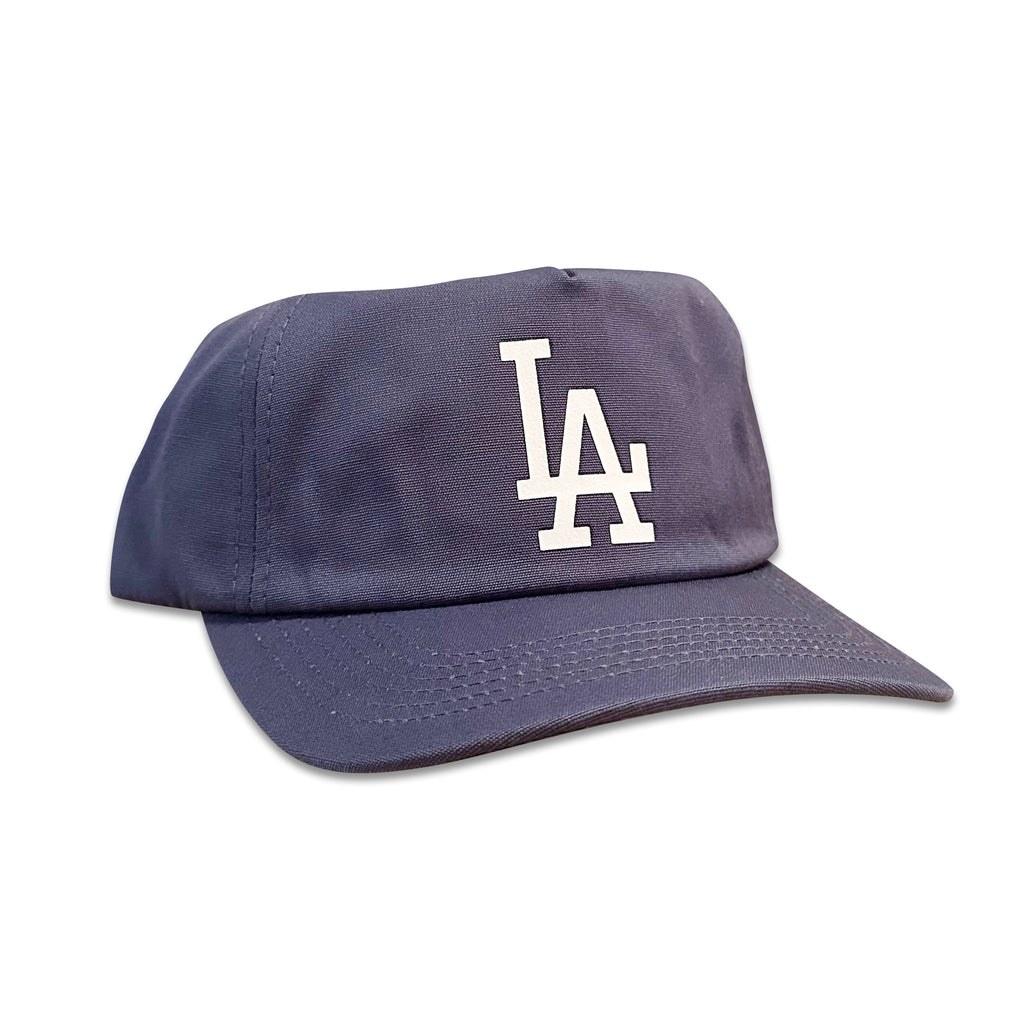 Vintage Los Angeles Dodgers Hat | 5 Panel Snapback Hat in navy with white LA logo, by My Store for Home page, Baseball