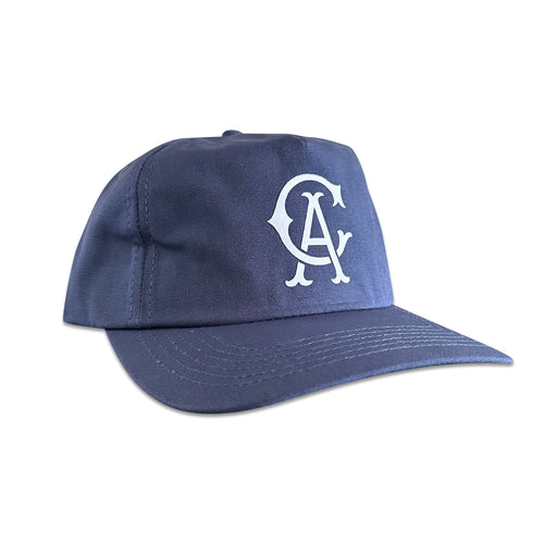 Vintage California Angels Hat | 5 Panel Snapback Anaheim Angels Hat in navy blue with white classic A logo, from My Store’s Home page and Baseball collection