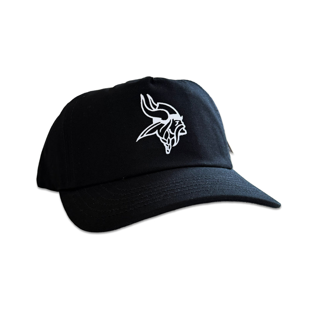 Vintage Minnesota Vikings Hat | 5 Panel Black Snapback Hat