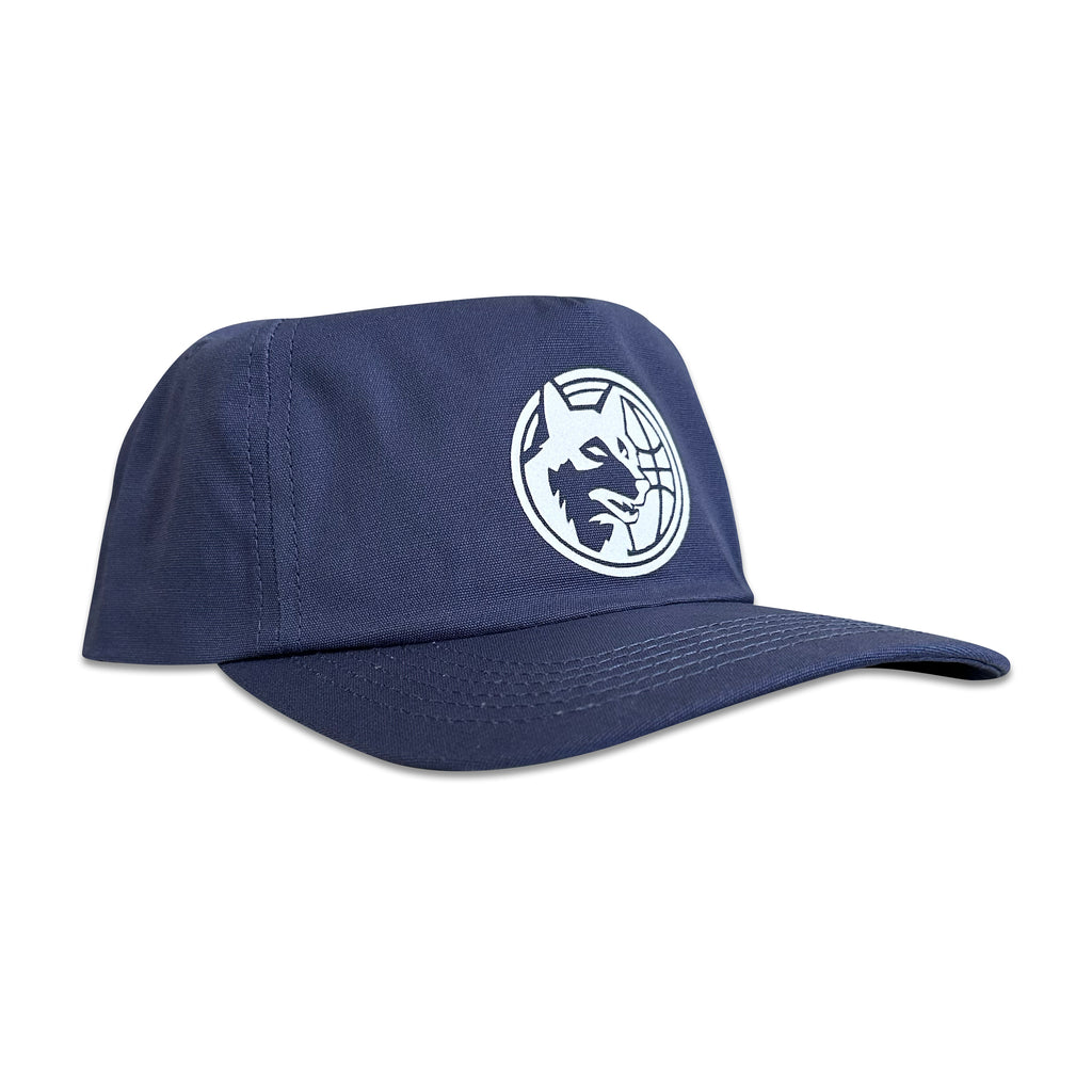 Vintage Minnesota Timberwolves Hat | 5 Panel Snapback Hat in navy with white Timberwolves logo, from My Store for Home page and Basketball