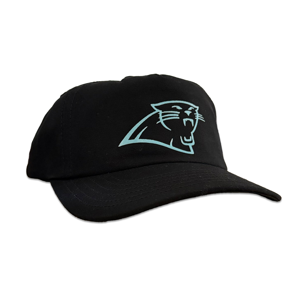 Vintage Carolina Panthers Hat | 5 Panel Black Snapback Hat