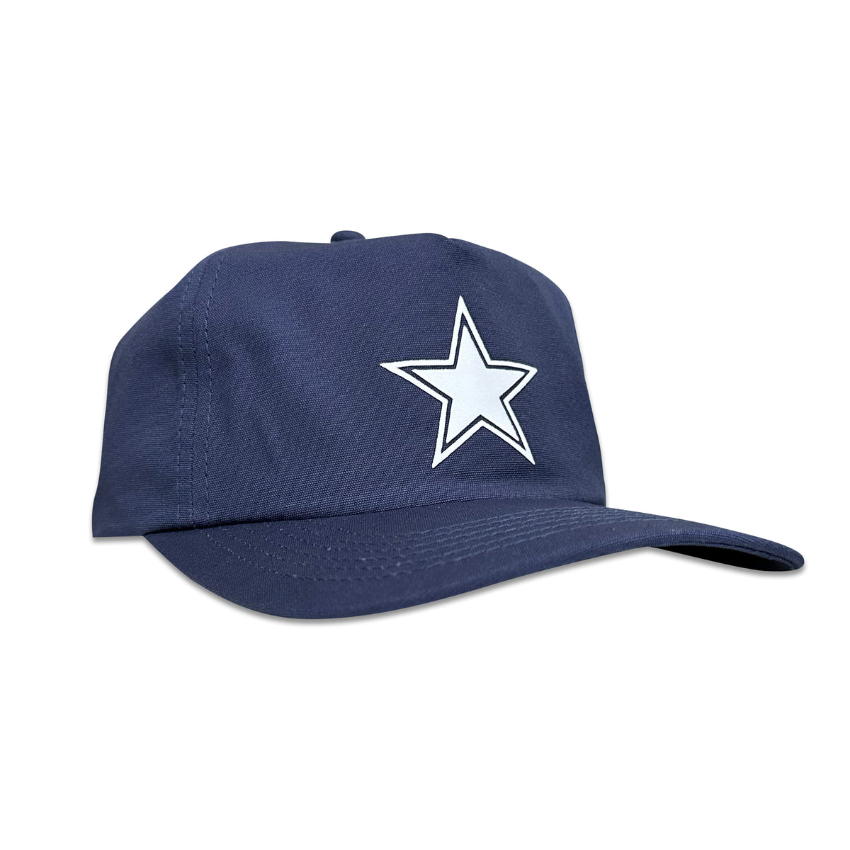 Vintage Dallas Cowboys Hat | 5 Panel Snapback Hat in navy with a white star logo, from My Store for Home page and Football collections