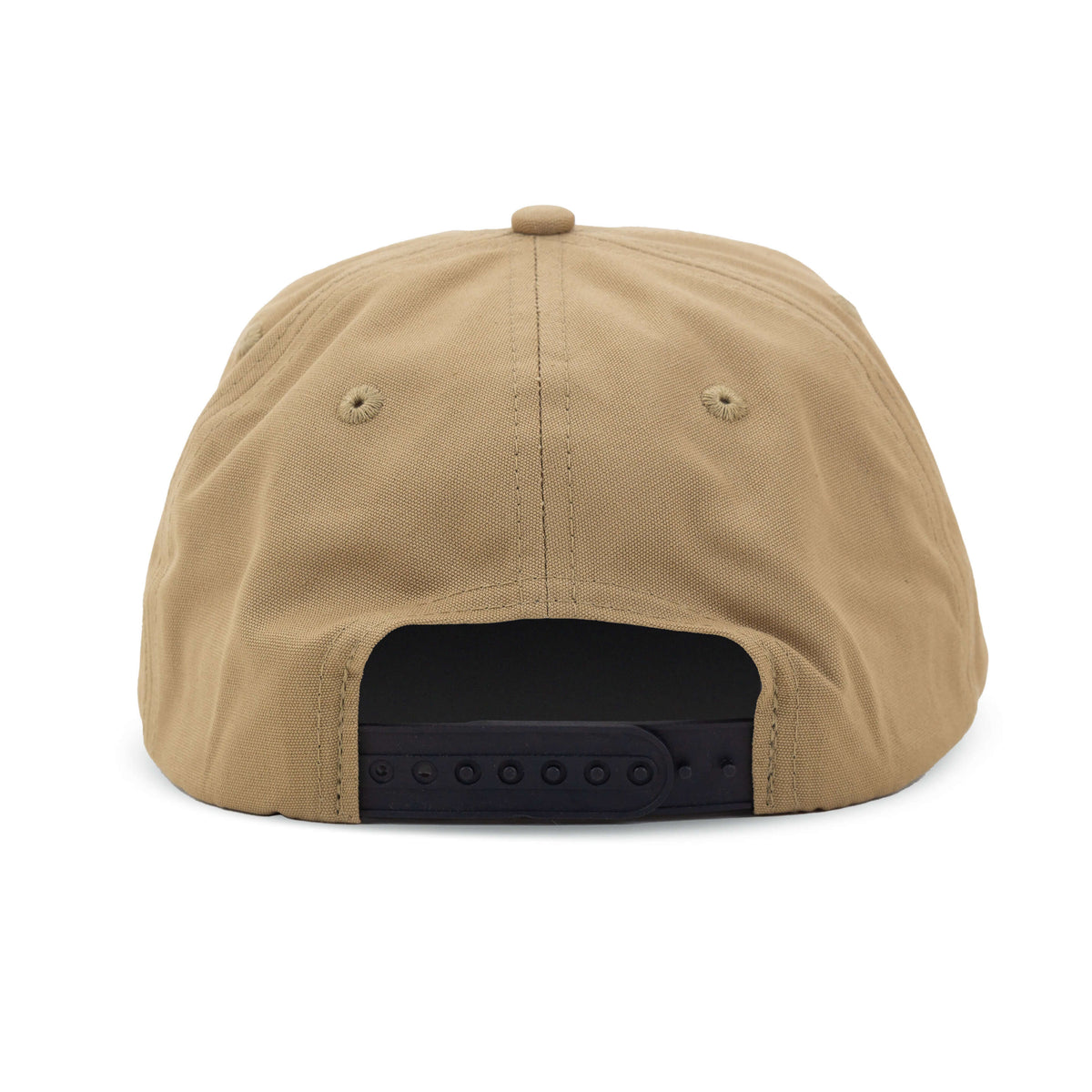 Vintage San Diego Padres Hat | 5 Panel Snapback Hat, khaki rear view with adjustable black snapback closure from My Store, Home page and Baseball