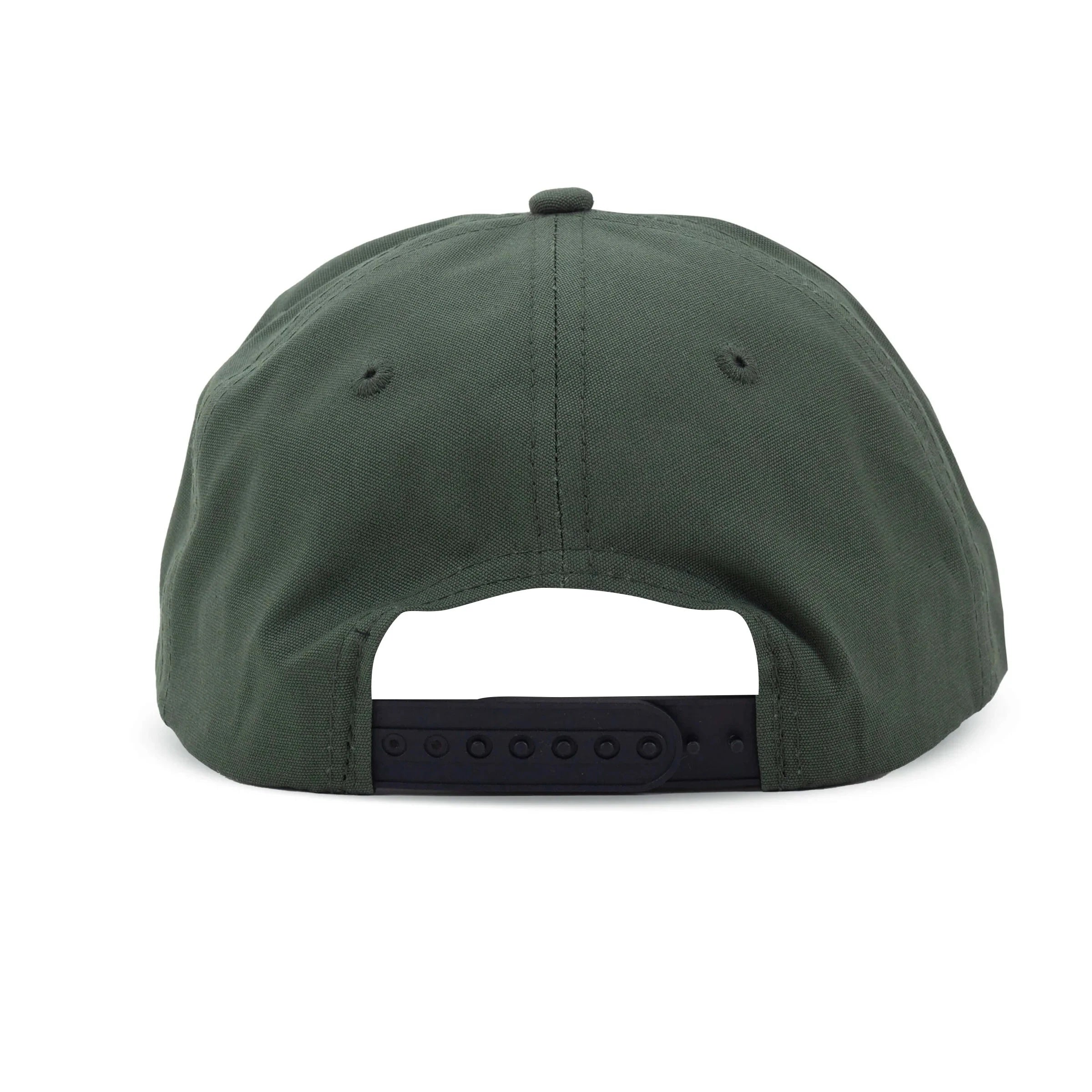 Vintage New York Jets Hat | 5 Panel Snapback Hat in forest green, rear view with black adjustable snap closure by My Store, Home page and Football